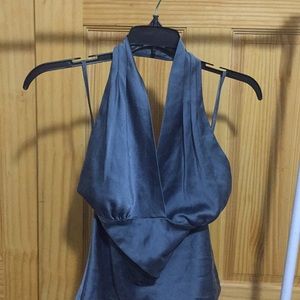 Silk halter top